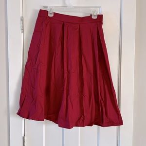 Women's 2XL High Waisted Flared Skirt W/Pockets